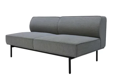 Модул RFG Klark, ъглов, текстил, 800 х 800 х 720 mm, сив