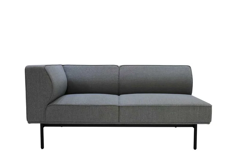Модул RFG Klark, ъглов, текстил, 800 х 800 х 720 mm, сив