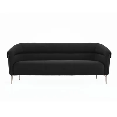 Диван RFG Megan, триместен, текстил, метална основа, 1930 х 820 х 740 mm, черен