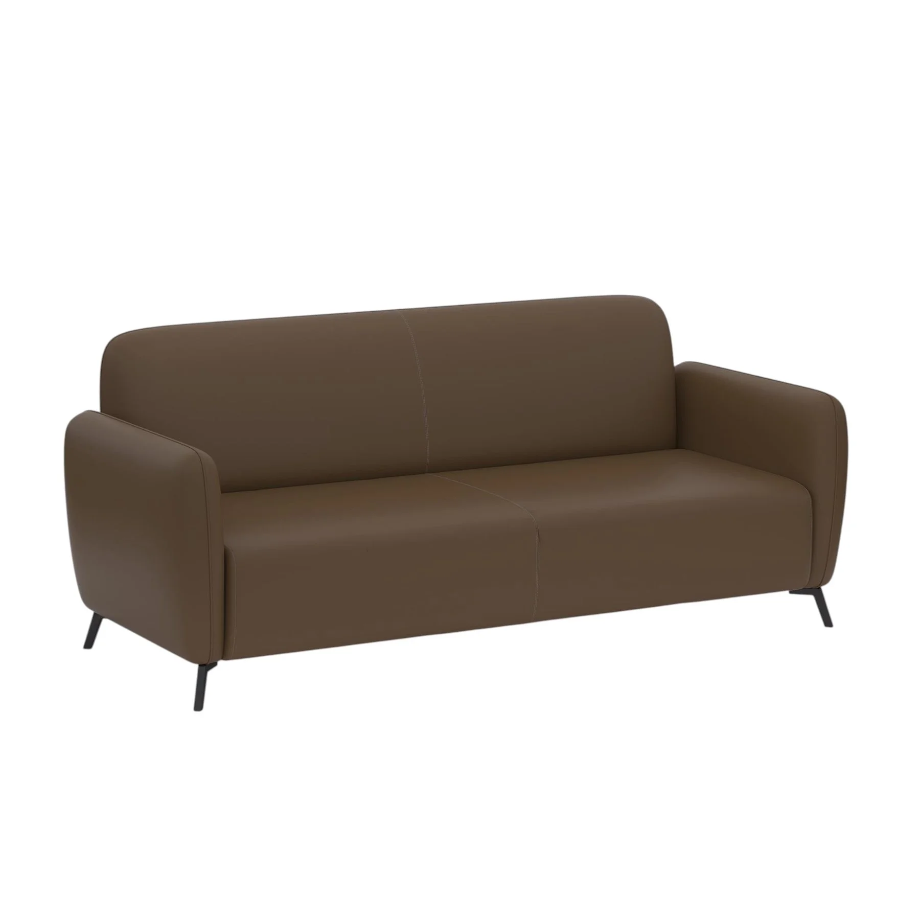 Диван RFG Lisa, двуместен, екокожа, 1380 х 750 х 780 mm, кафяв