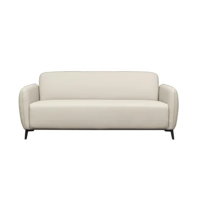 Диван RFG Lisa, двуместен, екокожа, 1380 х 750 х 780 mm, светлосив