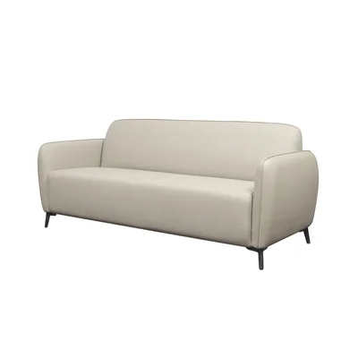 Диван RFG Lisa, двуместен, екокожа, 1380 х 750 х 780 mm, светлосив