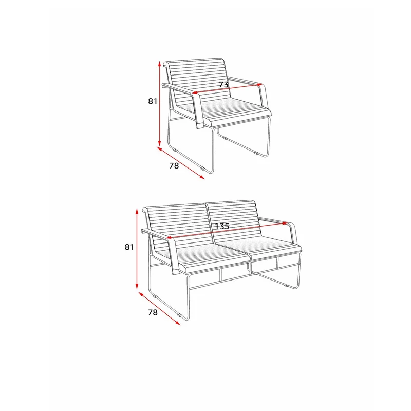 Кресло RFG Cassa 02, екокожа, до 120 kg, черно
