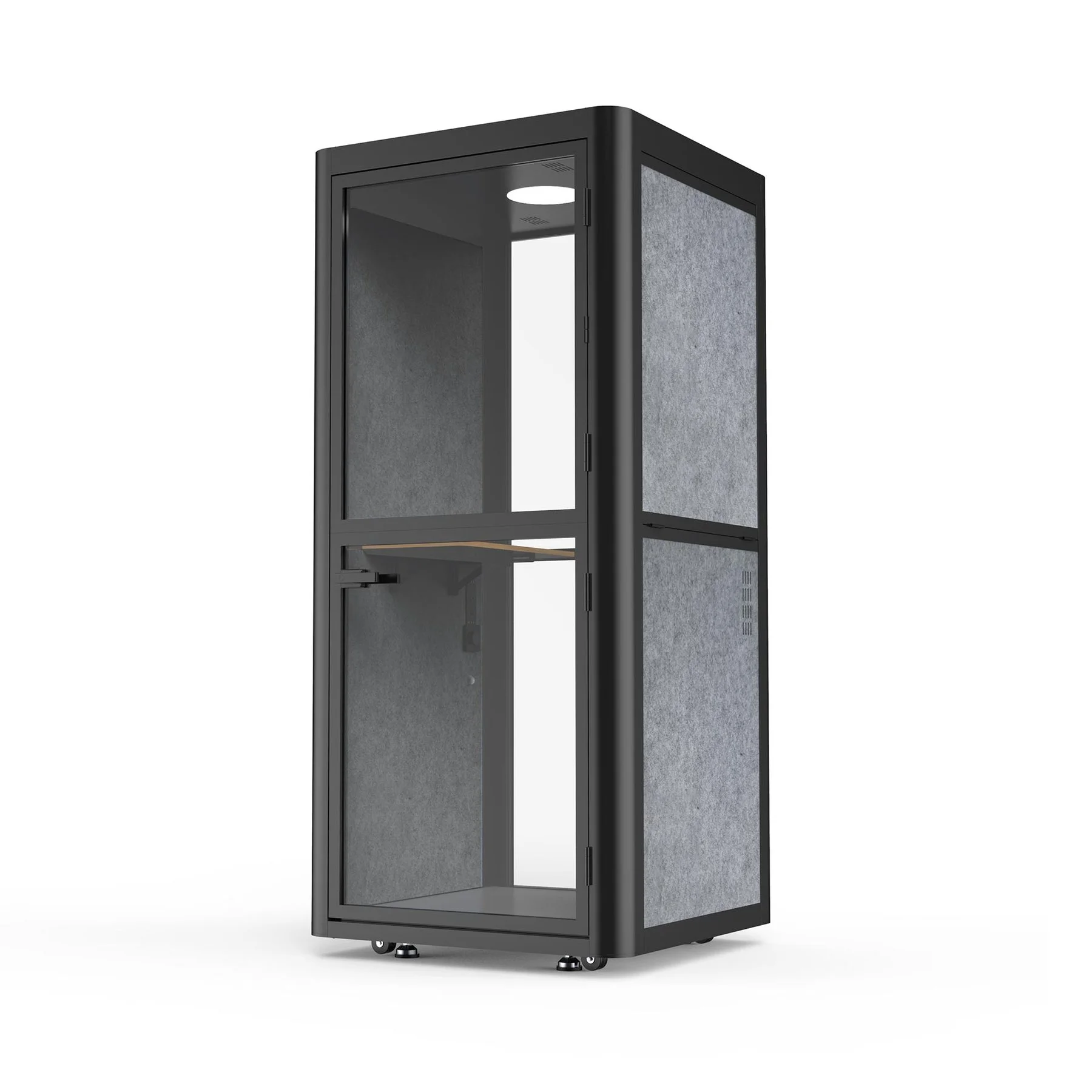 Шумоизолираща акустична кабина Flexi101, 1020 х 1020 х 2260 mm, сива