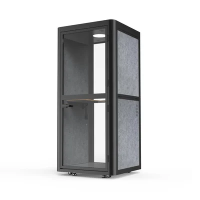 Шумоизолираща акустична кабина Flexi101, 1020 х 1020 х 2260 mm, сива