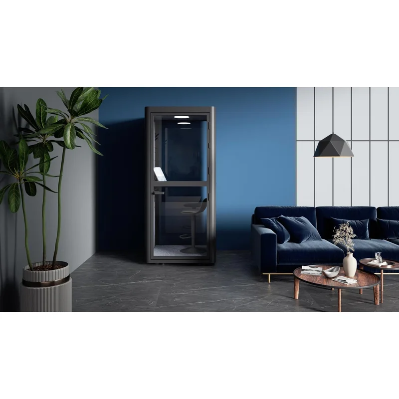 Шумоизолираща акустична кабина Flexi101, 1020 х 1020 х 2260 mm, сива