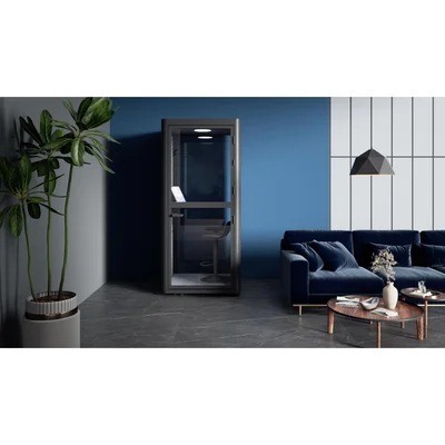 Шумоизолираща акустична кабина Flexi101, 1020 х 1020 х 2260 mm, сива