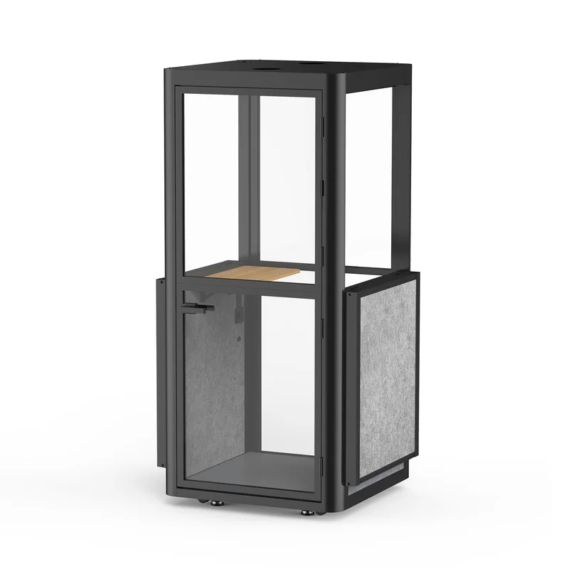 Шумоизолираща акустична кабина Flexi101, 1020 х 1020 х 2260 mm, сива
