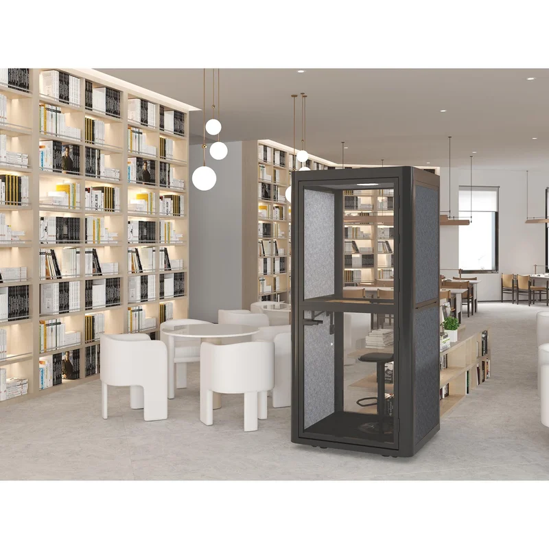 Шумоизолираща акустична кабина Flexi101, 1020 х 1020 х 2260 mm, сива