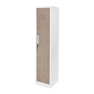 Шкаф RFG, за препарати, метален, 400 х 400 х 1800 mm, кехлибарен дъб и бяло