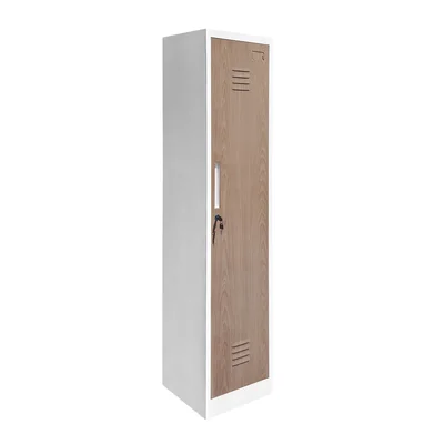 Шкаф RFG, за препарати, метален, 400 х 400 х 1800 mm, кехлибарен дъб и бяло