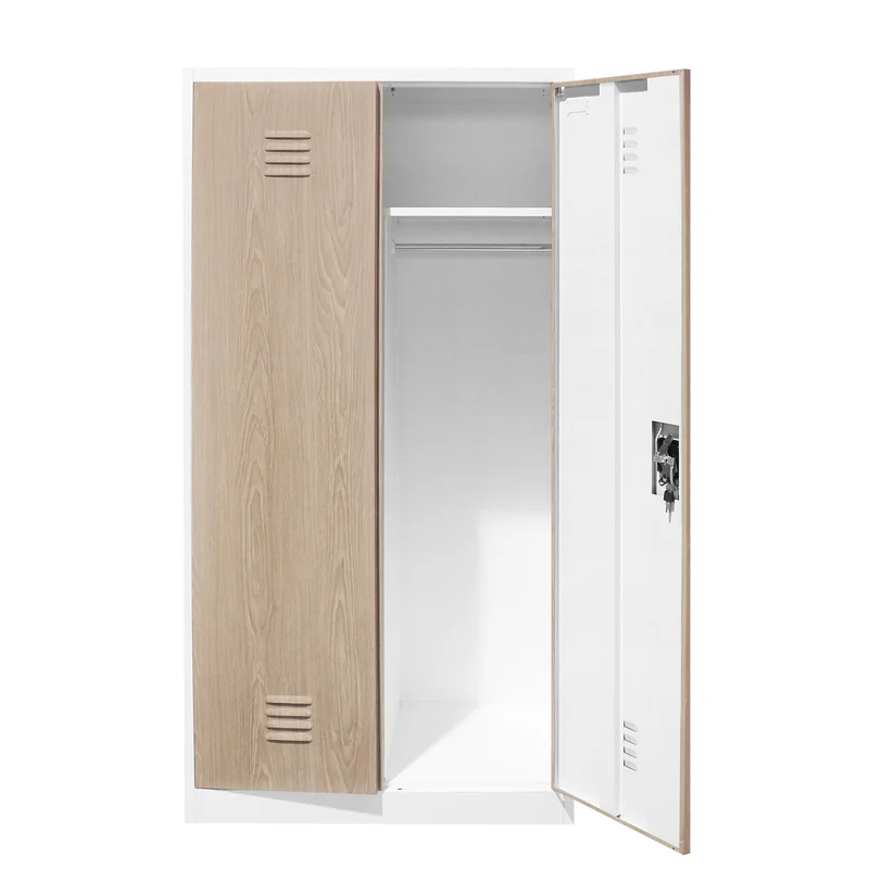 Шкаф RFG, за препарати, метален, 900 х 500 х 1820 mm, кехлибарен дъб и бяло
