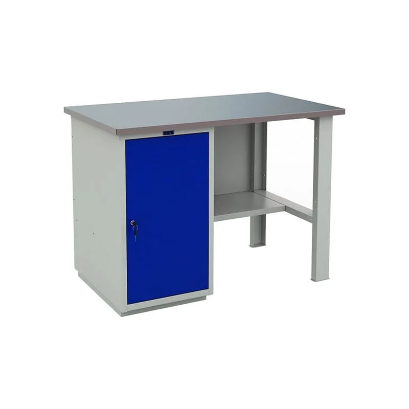Работна маса WT140 WD1, 1400 х 700 х 870 mm, метална, MDF плот
