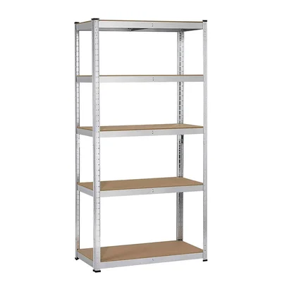 Стелаж RFG, метален, с 5 рафта, 900 х 400 х 1800 mm, MDF, до 175 kg