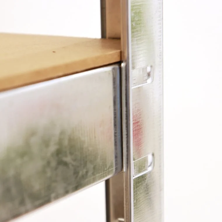 Стелаж RFG, метален, с 5 рафта, 900 х 400 х 1800 mm, MDF, до 175 kg