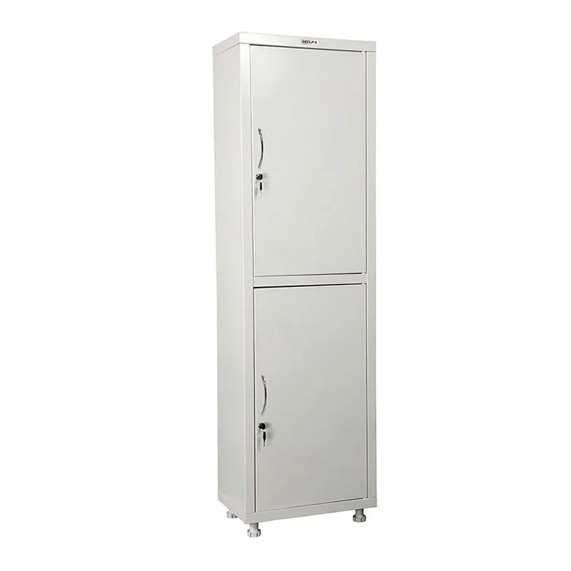 Шкаф, медицински, 500 х 320 х 1650-1750 mm, бял метал