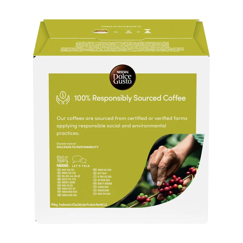 Nescafé Dolce Gusto Кафе капсула Cappuccino, 16 броя