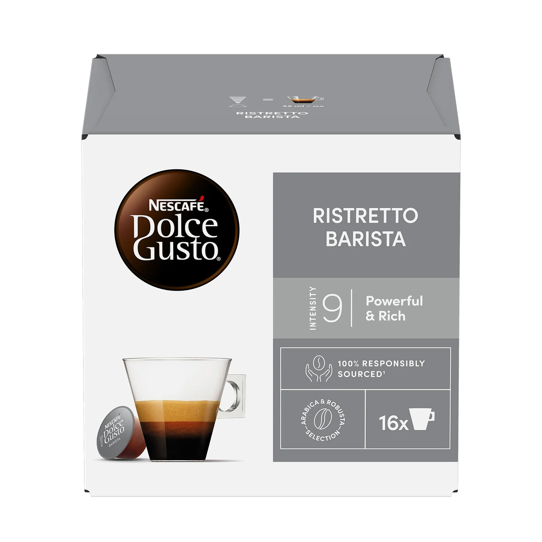 Nescafé Dolce Gusto Кафе капсула Ristretto Barista, 16 броя