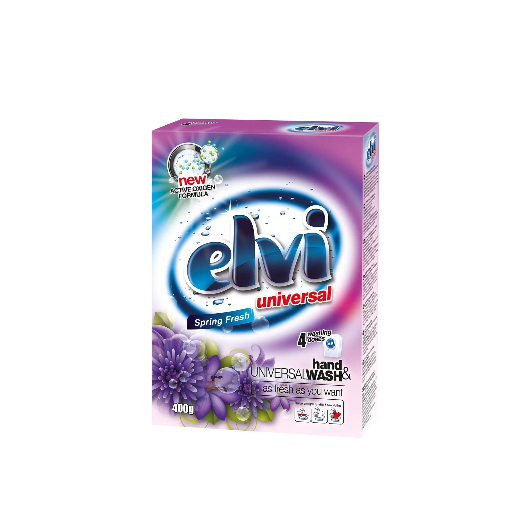 Перилен препарат Elvi, универсален, за ръчно пране, 400 g