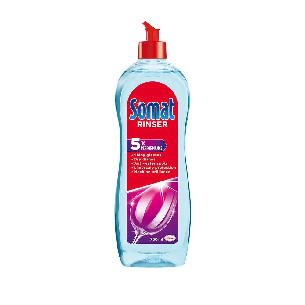 Изплакващ препарат за съдомиялна машина Somat, 750 ml