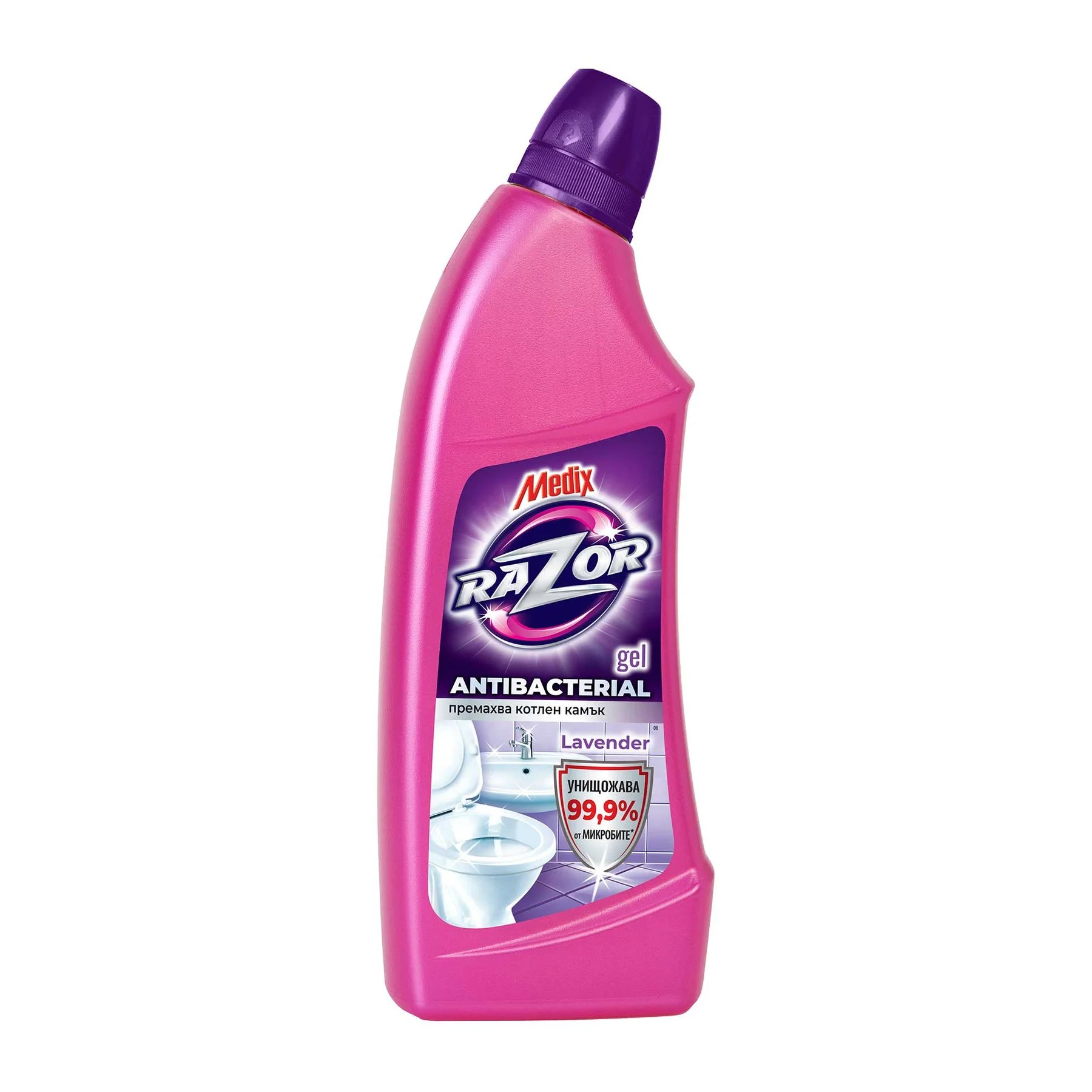 Дезинфекциращ препарат Medix Razor, гел, лавандула, 750 ml