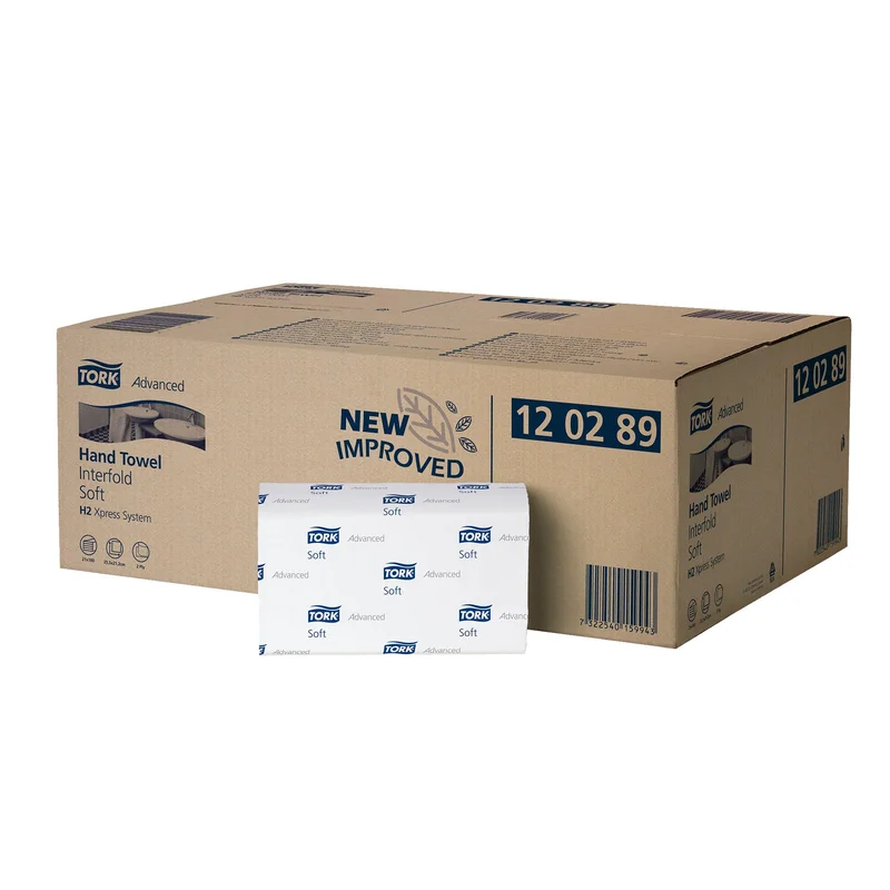 Кърпи за ръце Tork Advanced H2, двупластови, целулозни, 180 къса, 21 броя