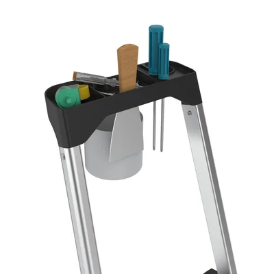 Стълба Twin, алуминиева, 2+1 стъпала