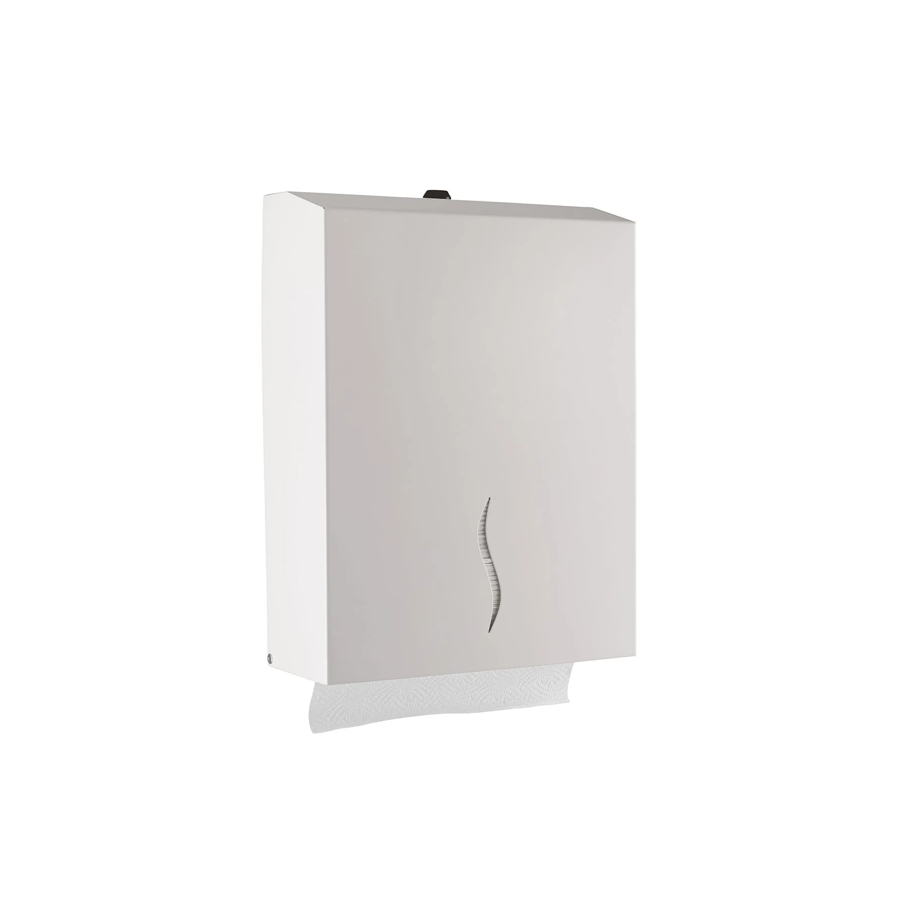 Диспенсър за кърпи за ръце Dayco, със Z-сгъвка, 27 х 10 х 21 cm, бял, за 200 кърпи