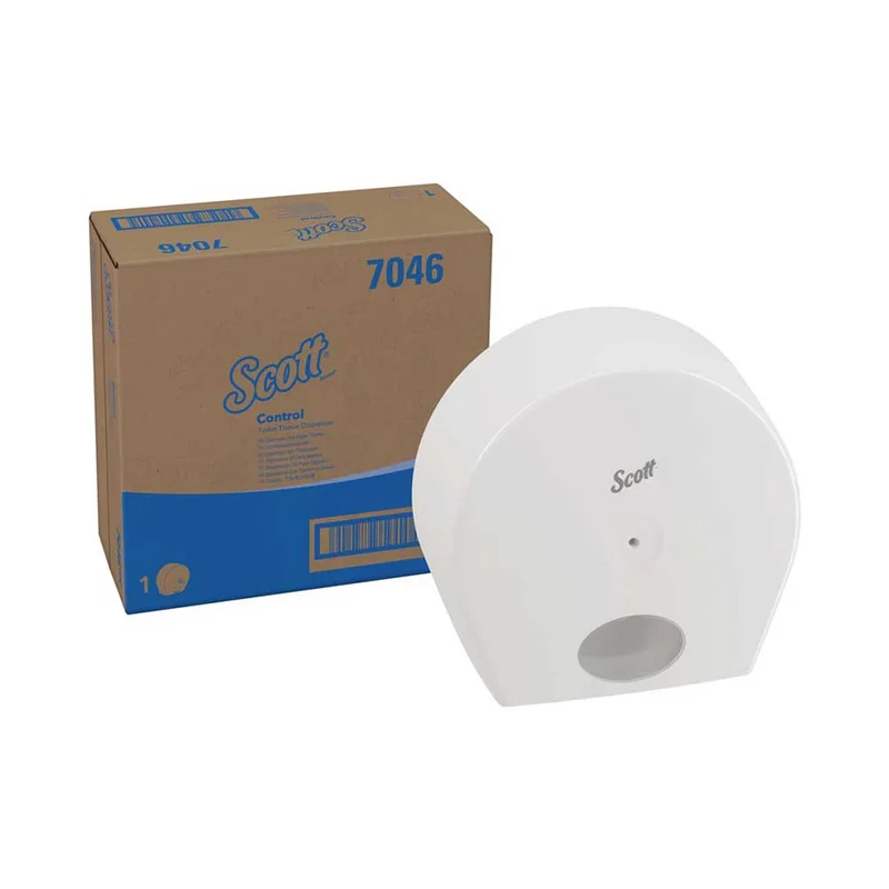 Диспенсър за тоалетна хартия Kimberly-Clark Aquarius 7046 Centrefeed, бял, 307 х 127 х 313 cm