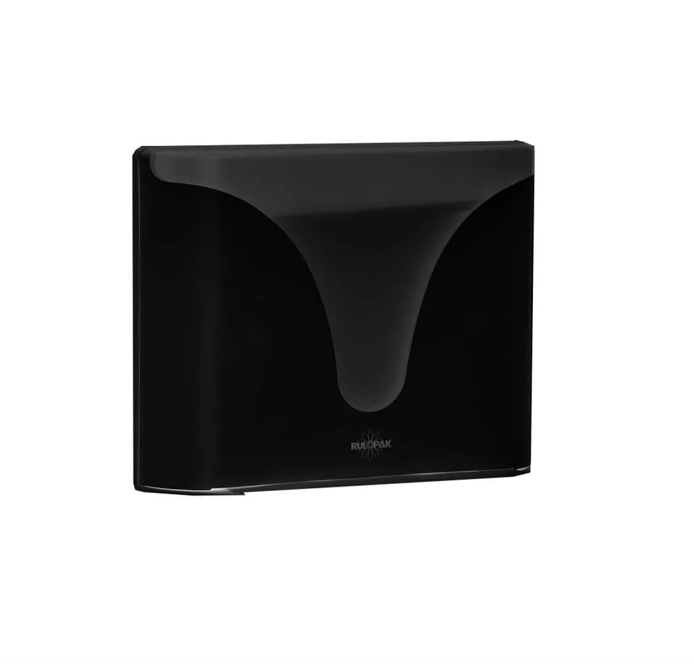 Диспенсър за сгънати кърпи Rulopak Eazy, черен, abs, за 200 кърпи, 22.5 х 22 cm
