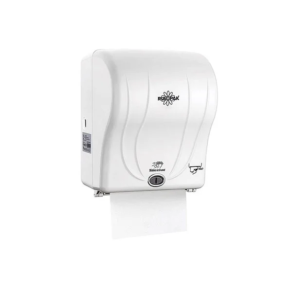 Диспенсър за хартиени ролки Rulopak, със сензор, 21 cm, бял, 23.5 х 31 х 40 cm
