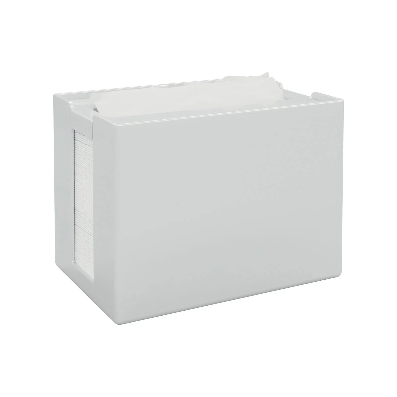 Диспенсър за салфетки Papernet Basic, на пачка, бял, 16.8 х 12.5 х 10.9 cm