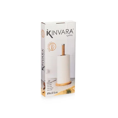 Поставка за хартиена ролка Kinvara, бамбук и стомана