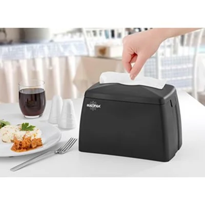 Диспенсър за кърпи за ръце Rulopak Modern Maxi, черен, abs