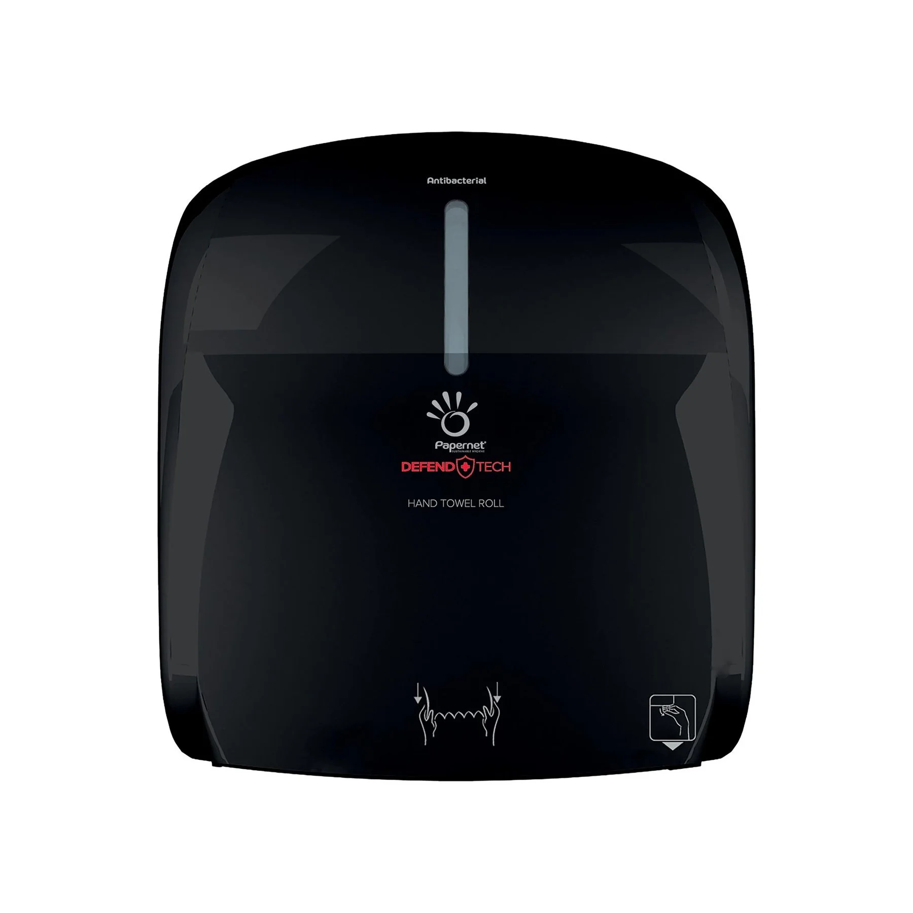 Диспенсър за кърпи за ръце Papernet Defend, черен, 22.1 х 33 х 37.1 cm