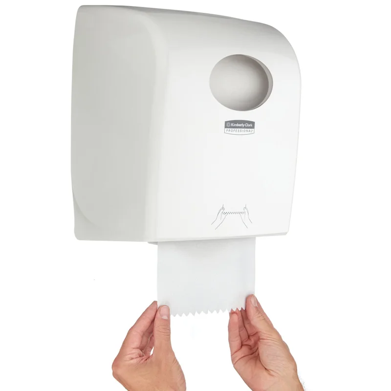 Диспенсър за кърпи за ръце Kimberly-Clark Aquarius 7375 Autocut, бял, 29.7 х 24.8 х 37.4 cm