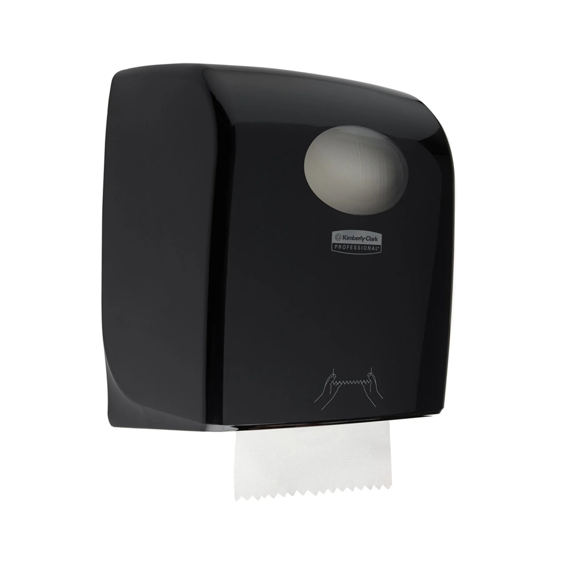 Диспенсър за кърпи за ръце Kimberly-Clark Aquarius 7376 Autocut, черен, 29.7 х 24.8 х 37.4 cm