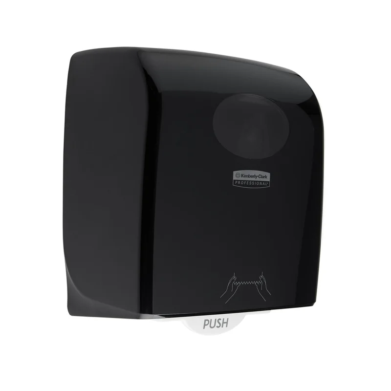 Диспенсър за кърпи за ръце Kimberly-Clark Aquarius 7376 Autocut, черен, 29.7 х 24.8 х 37.4 cm
