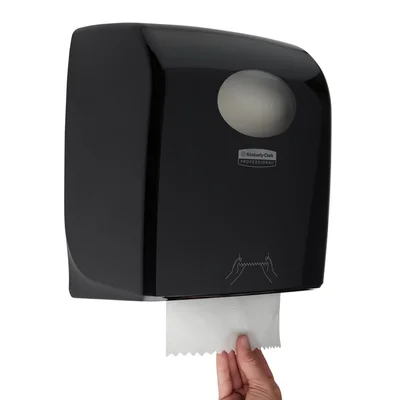 Диспенсър за кърпи за ръце Kimberly-Clark Aquarius 7376 Autocut, черен, 29.7 х 24.8 х 37.4 cm