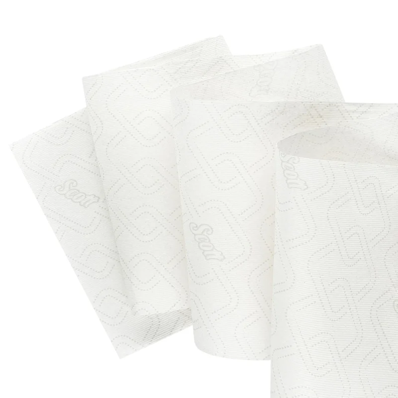 Кърпи за ръце Kimberly-Clark Scott Essential 6691, на ролка, 350 m, бели, 6 броя