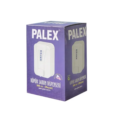 Диспенсър за сапун на пяна Palex, 500 ml, бял, abs, 10.4 x 9.3 x 16.3 cm