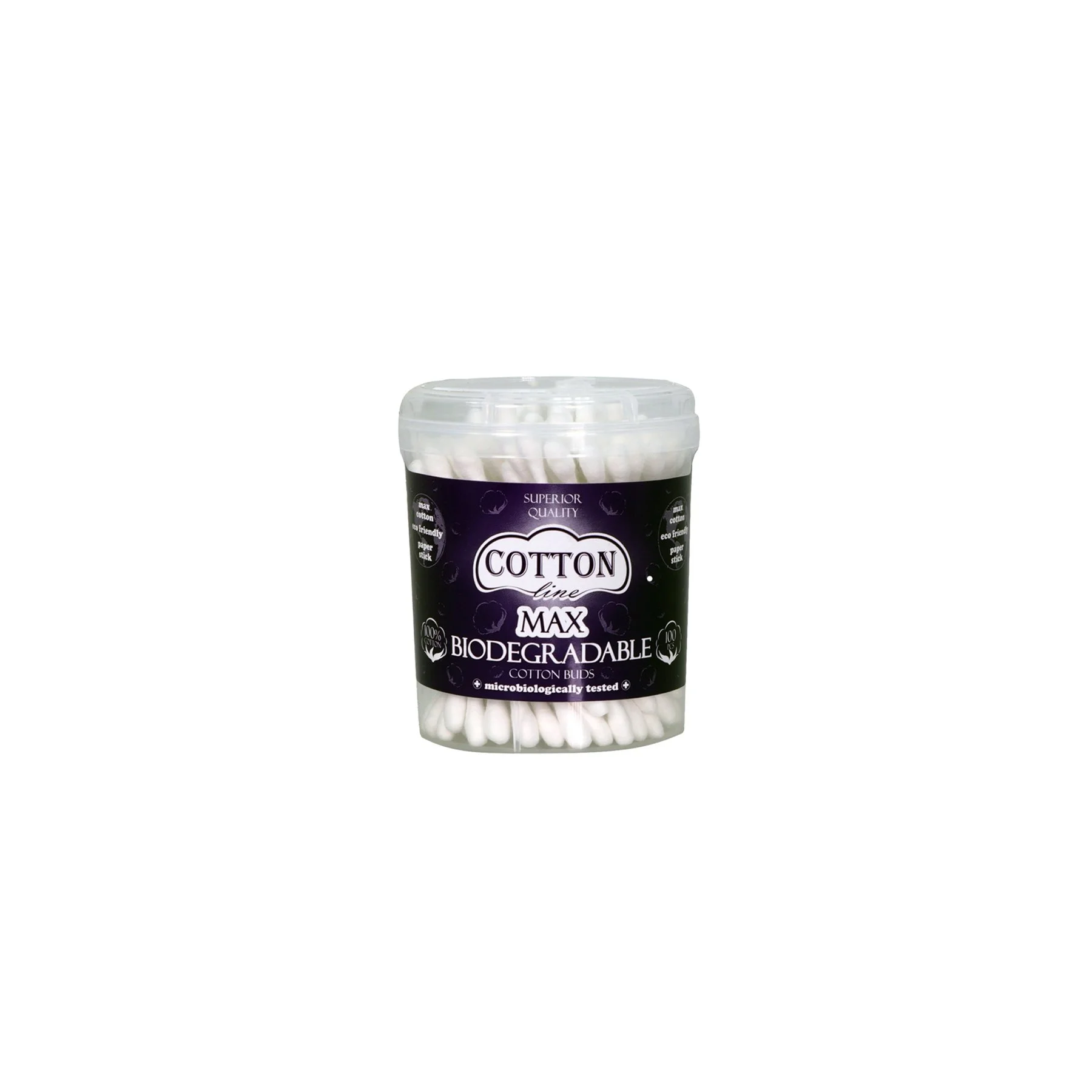 Клечки за уши Cotton, биоразградими, 100 броя