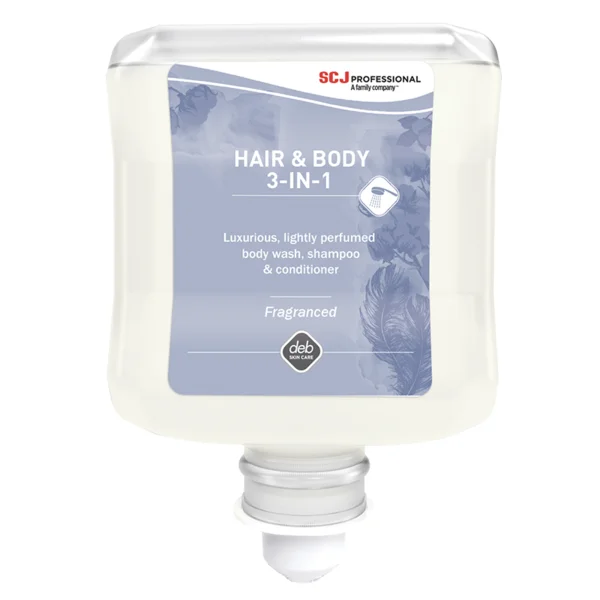 Шампоан SCJohnson & Балсам за коса и тяло Refresh Luxury, 3 в 1, 1 L
