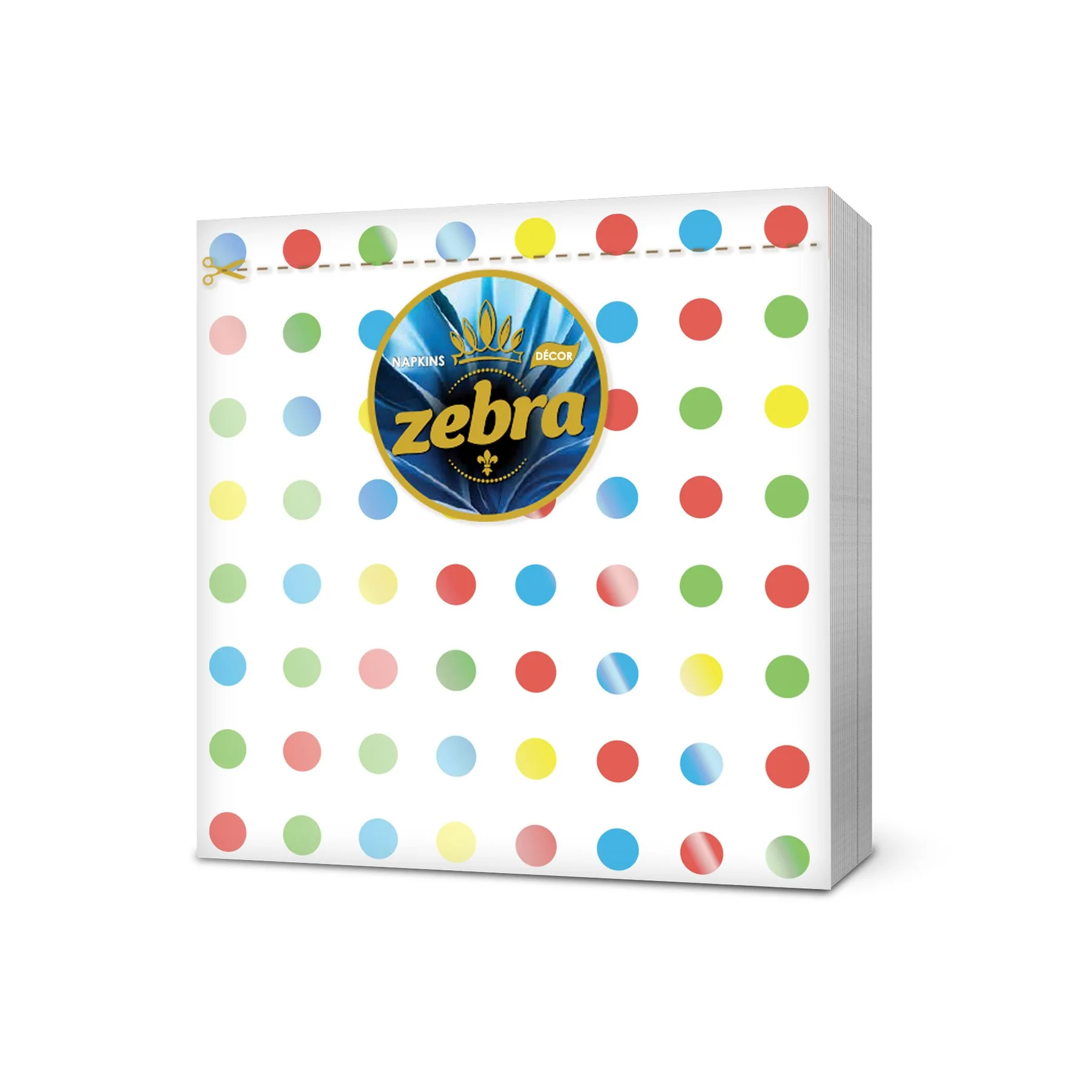 Салфетки Zebra Flora, еднопластови, 33 х 33 cm, 45 броя