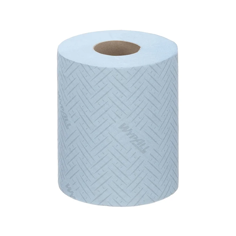 Хартия за почистване Kimberly-Clark WypAll Reach 6223 Centrefeed, на ролка, 430 къса, 163 m, синя, 6 броя