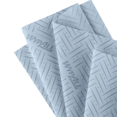 Кърпи за почистване Kimberly-Clark WypAll L20 7302 Centrefeed, на ролка, 38 х 18.3 cm, 380 къса, сини, 6 броя