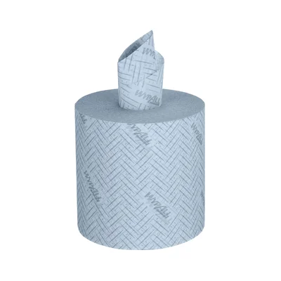 Кърпи за почистване Kimberly-Clark WypAll L20 7302 Centrefeed, на ролка, 38 х 18.3 cm, 380 къса, сини, 6 броя