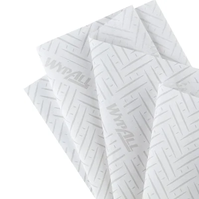 Кърпи за почистване Kimberly-Clark WypAll L20 7302 Centrefeed, на ролка, 38 х 18.3 cm, 380 къса, бели, 6 броя