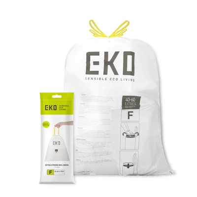 Торби за смет Eko, тип F, с връзка, 40-60 L, 12 броя