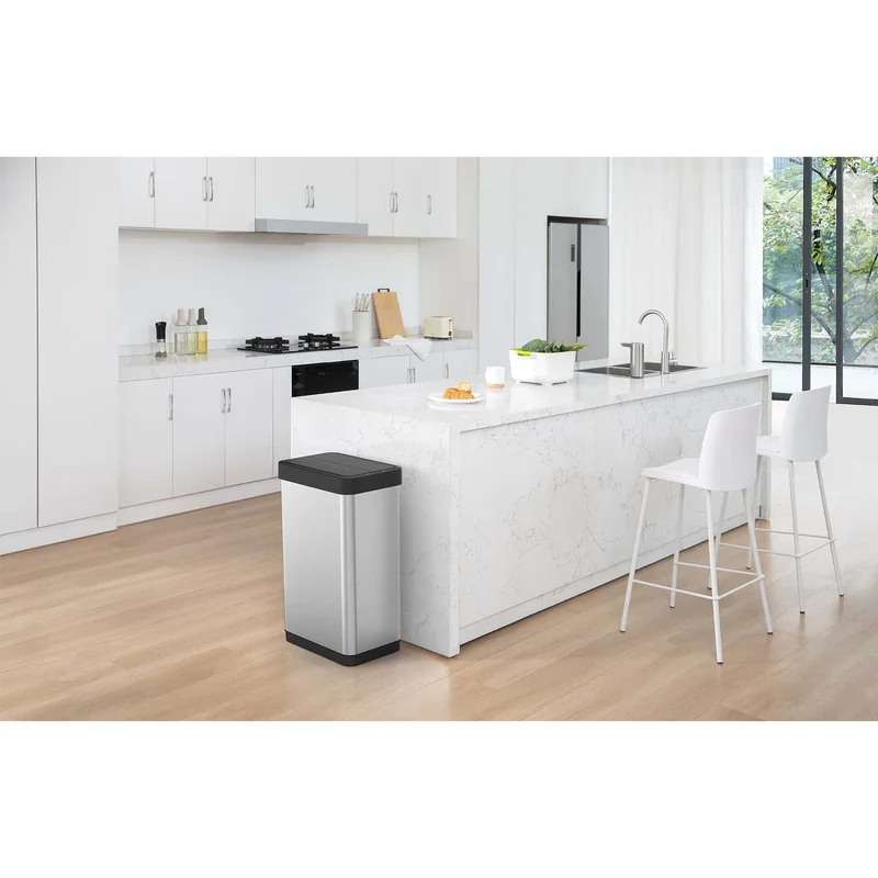 Кош за отпадъци Eko Phantom X, за разделно събиране, сензорен, 22+28 L